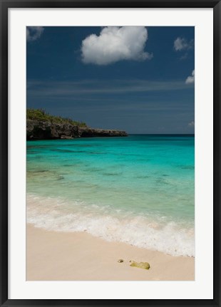 Framed Beach, Boca Slagbaai Slagbaai NP, Netherlands Antilles Print