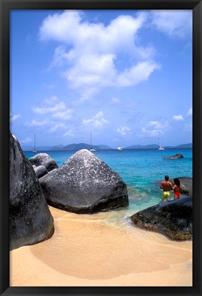 Framed Couple, Baths, Virgin Gorda Print