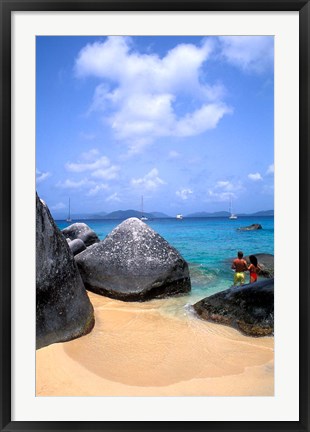 Framed Couple, Baths, Virgin Gorda Print