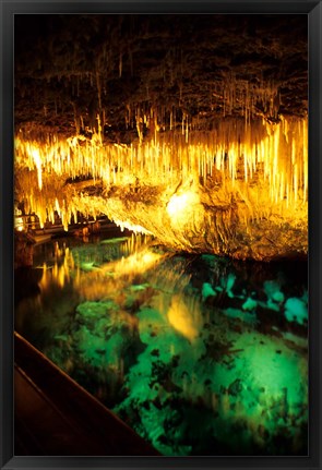 Framed Famous Crystal Caves, Bermuda Print