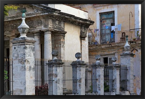 Framed Architecture in Havana, Cuba Print