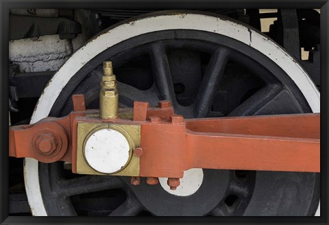 Framed Details of train, Havana, Cuba Print