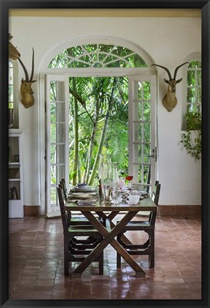Framed Hemingway House, Hemingway Museum at Finca Vigia, Havana, Cuba Print