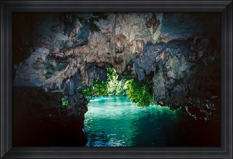 Framed Bat Cave in Airai, Palau, Micronesia Print