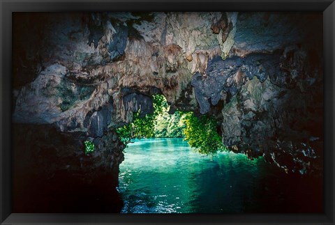 Framed Bat Cave in Airai, Palau, Micronesia Print