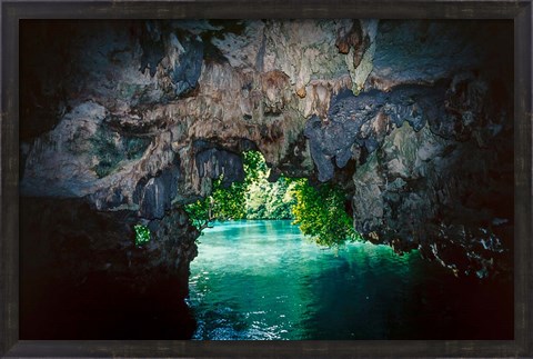 Framed Bat Cave in Airai, Palau, Micronesia Print