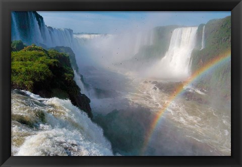 Framed Brazil, Foz do Iguacu Waterfall Print