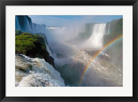 Framed Brazil, Foz do Iguacu Waterfall Print