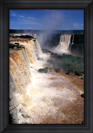 Framed Iguacu Falls, Brazil (vertical) Print