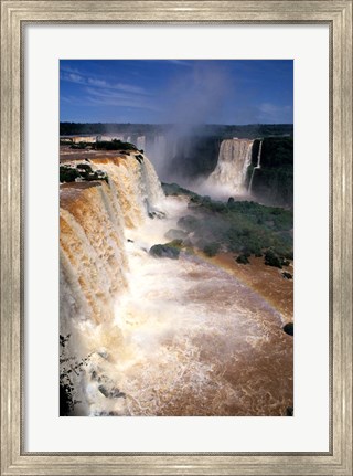 Framed Iguacu Falls, Brazil (vertical) Print