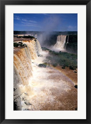 Framed Iguacu Falls, Brazil (vertical) Print