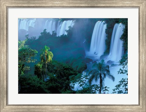 Framed Iguacu National Park, Parana State, Iguacu Falls, Brazil Print