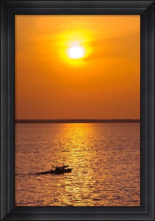 Framed Brazil, Amazon River, Fishermen Print