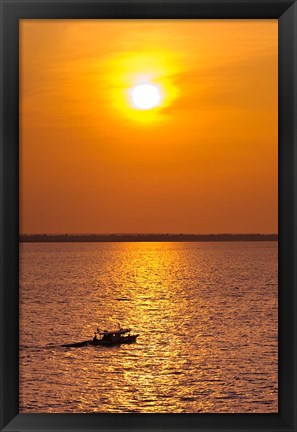 Framed Brazil, Amazon River, Fishermen Print