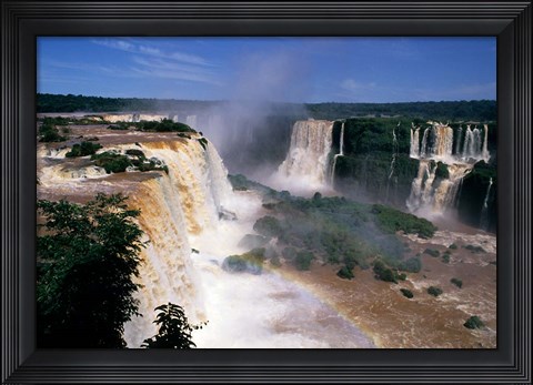 Framed Iguacu Falls, Brazil (horizontal) Print