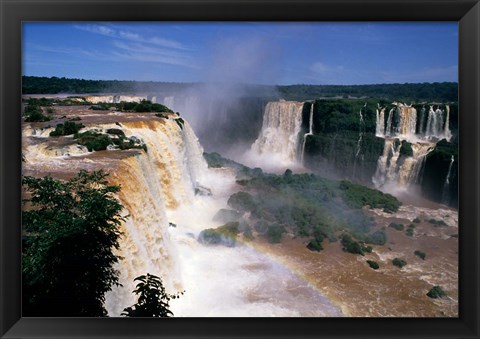 Framed Iguacu Falls, Brazil (horizontal) Print
