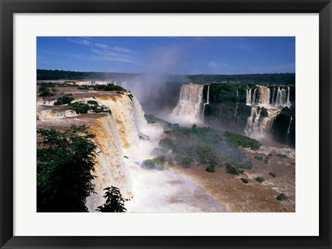 Framed Iguacu Falls, Brazil (horizontal) Print