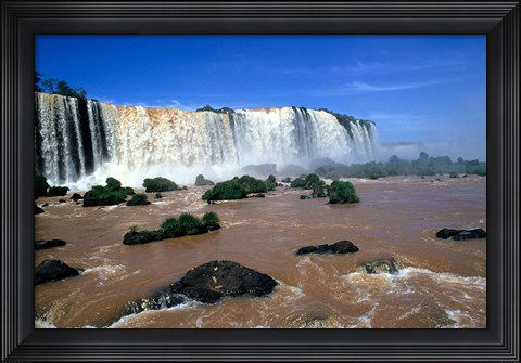 Framed Iguacu Falls, Brazil Print