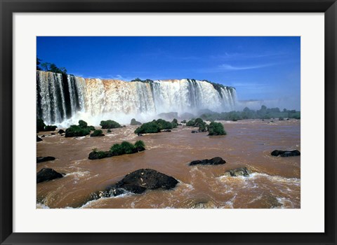 Framed Iguacu Falls, Brazil Print