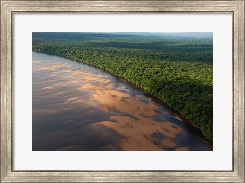 Framed Essequibo River, between the Orinoco and Amazon, Iwokrama Reserve, Guyana Print
