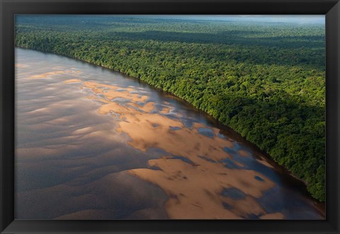 Framed Essequibo River, between the Orinoco and Amazon, Iwokrama Reserve, Guyana Print