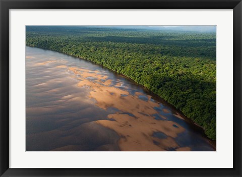 Framed Essequibo River, between the Orinoco and Amazon, Iwokrama Reserve, Guyana Print