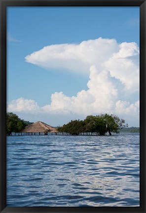 Framed Beach at height of the wet season, Alter Do Chao, Amazon, Brazil Print