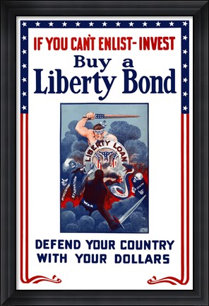 Framed Buy A Liberty Bond Print