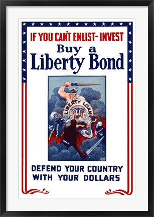 Framed Buy A Liberty Bond Print