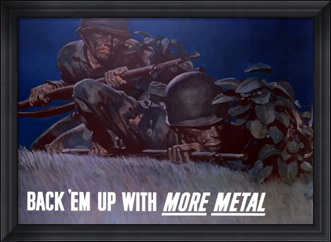 Framed Back Em Up Print