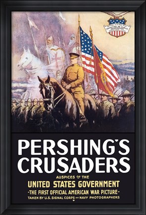 Framed Pershing&#39;s Crusaders Print