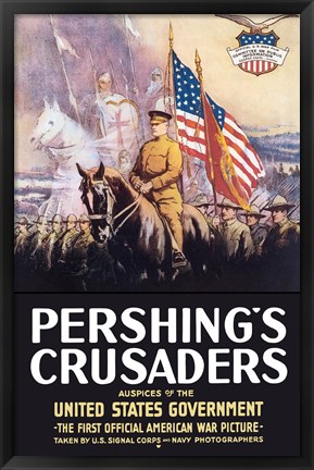 Framed Pershing&#39;s Crusaders Print