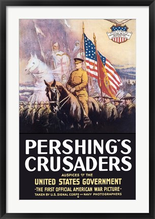 Framed Pershing&#39;s Crusaders Print