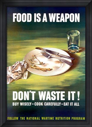 Framed Food Is A Weapon Print