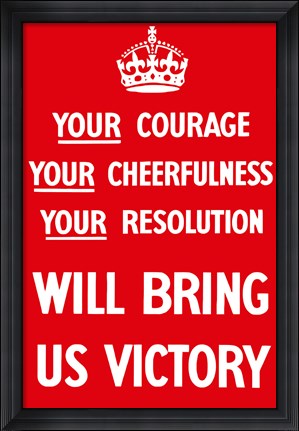 Framed Bring US Victory Print