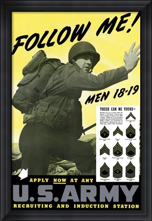 Framed Follow Me! Print