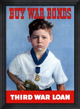Framed Buy War Bonds - Third War Loan Print