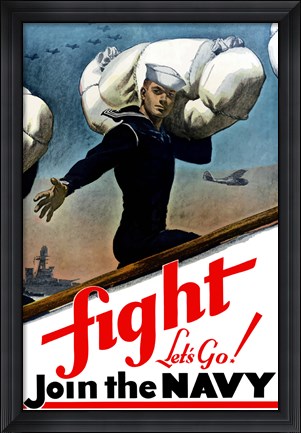 Framed Fight, Let&#39;s Go! Print