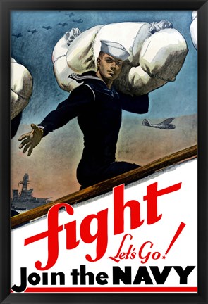 Framed Fight, Let&#39;s Go! Print