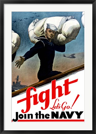 Framed Fight, Let&#39;s Go! Print