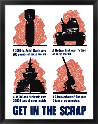 Framed Get In the Scrap Print