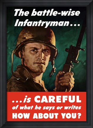 Framed Battle-Wise Infantryman Print