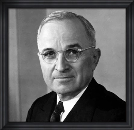 Framed Harry S Truman Print