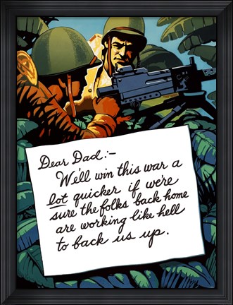 Framed Dear Dad Print