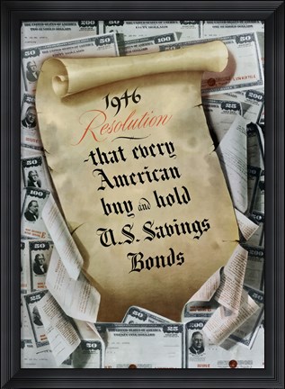 Framed 1946 Resolution Print