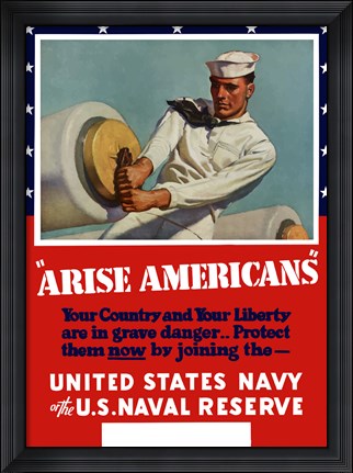 Framed Arise Americans Print