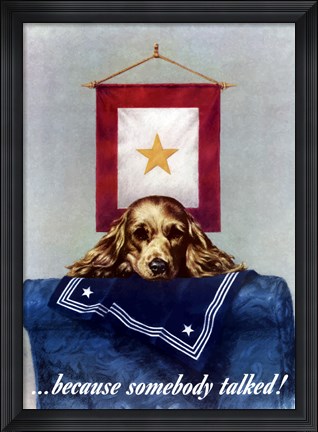 Framed Because Somebody Talked Print