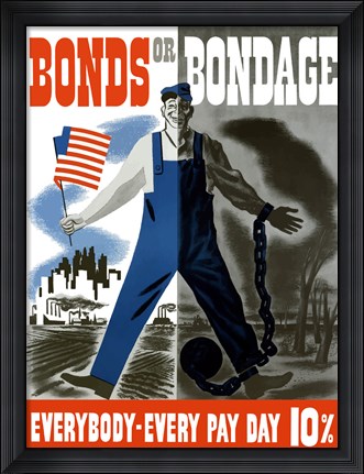 Framed Bonds or Bondage Print