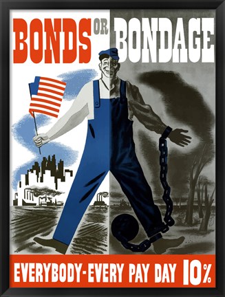 Framed Bonds or Bondage Print