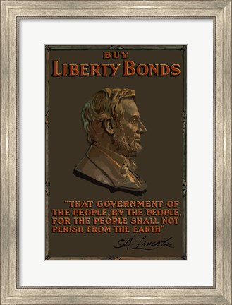 Framed Buy Liberty Bonds Print